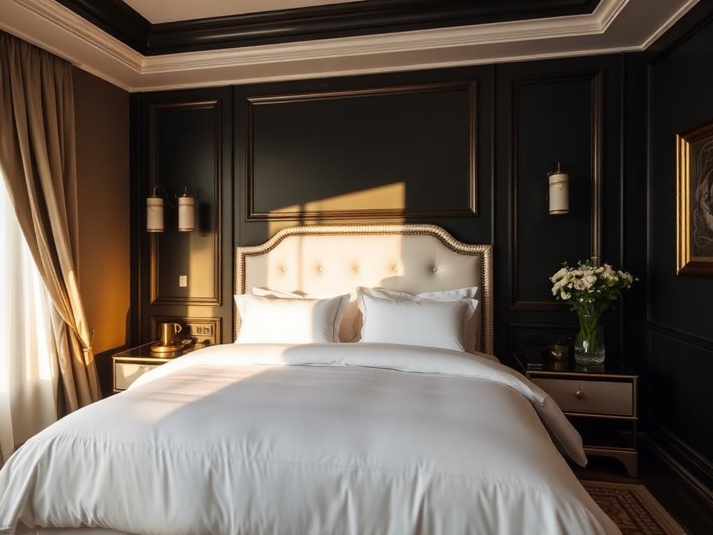 Bedroom presented with fresh linen
