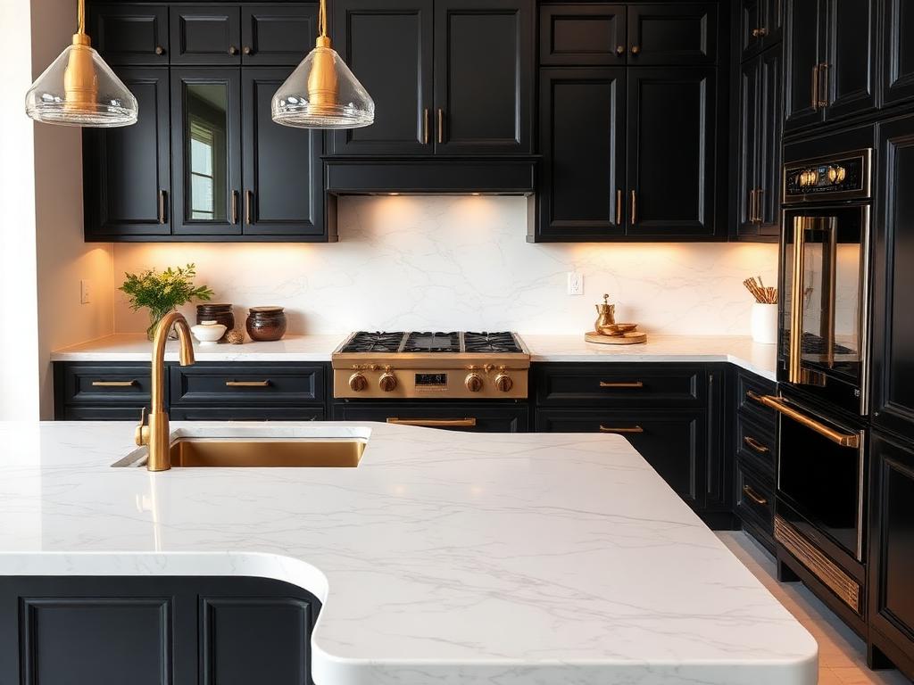 Spotless luxury kitchen after a deep clean